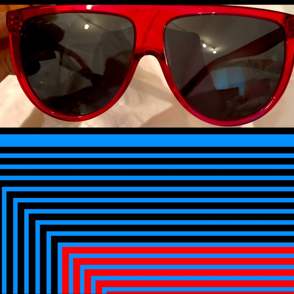 CELINE® AUTHENTIC MAGENTA ACETATE GLASSES NWT! CELINE CASE/CLOTH INCLUDED 💕 - Picture 9 of 12